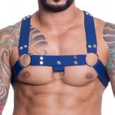 !                                               ST**  Harness Em Elástico Azul Com Metal Sd Clothing