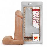 (INDISPONÍVEL) ! PÊNIS REALÍSTICO COM ESCROTO – 17,5 X 3,8 CM AH127