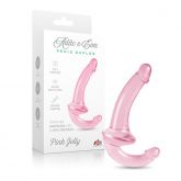 !                                                 **  (INDISPONÍVEL)   Pink Jelly - Pênis Duplo Rosa