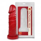 !                                       ST**  PÊNIS REALÍSTICO AROMÁTICO DE MORANGO – 15,3X4CM S/F *