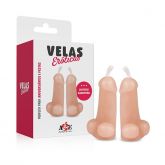 !               ST**  Velas Aromáticas Afrodisíacas com Formato de Pênis e Pavio Mágico 2 unidades *