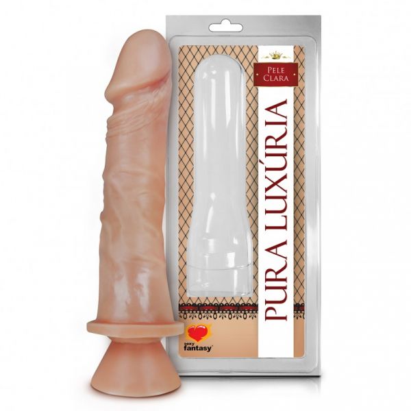 ! ** (INDISPONÍVEL) PÊNIS REALÍSTICO COM VENTOSA – 18X4,4CM AH193