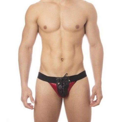 (INDISPONÍVEL)! JOCK SADO VERMELHO ILHOS VERMELHO C/ PRETO