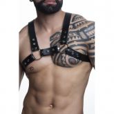 !                                     **  (INDISPONÍVEL)  HARNESS EM COURO SINTÉTICO FORMATO 0 PRETO