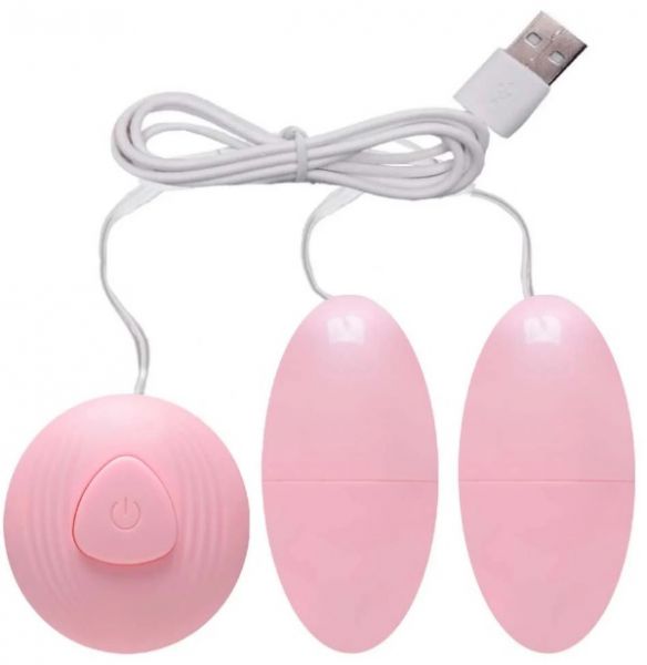 ! ST ** Cápsula Dupla Vibrador Fio Usb *