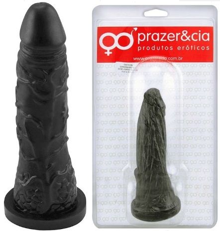 !                            **  (INDISPONÍVEL)  Prótese GARANHÃO 6 Maciça 15,5 X 3,5Cm Prazer E Cia