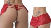 !                                 ST**  CALCINHA TAILANDESA C/ SAIA 03 LAÇOS NO BUMBUM INTT * TOPSEX