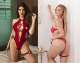!     INDISPONÍVEL**  FANTASIA EROTICA DE HOT GIRL PEÇA DE LUXO ESTILO SENSUAL G/V *