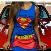 ! VESTIDO SUPERMAN