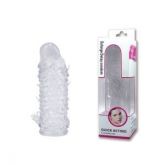 !                          **  (INDISPONÍVEL)  Capa Peniana Extensora Em Silicone Com Preenchimento