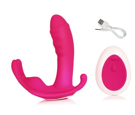 (INDISPONÍVEL) **VIBRADOR FEMININO WIRELESS-CONTROLE SEM FIO-RECARREGÁVEL- BUTTERFLY