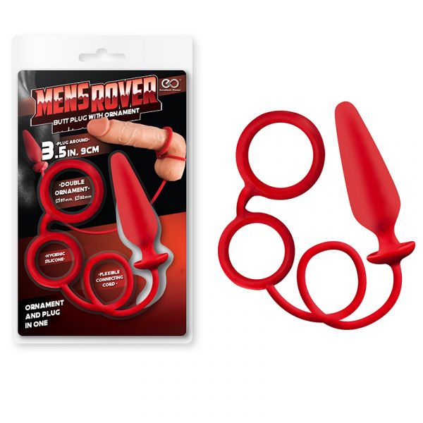 ! ST** Mens Rover - Plug Anal com Anel em silicone